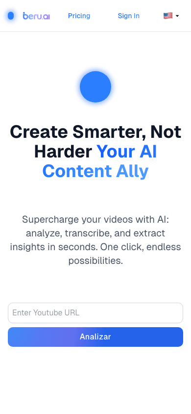 Beru AI — vista mobile