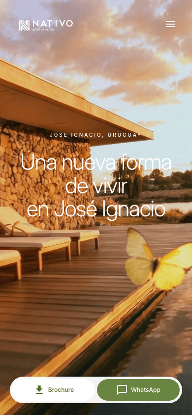 Nativo José Ignacio — vista mobile responsive